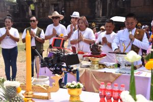บวงสรวงเปิดกองถ่ายทำภาพยนตร์ตำนานพญาอือลือราชา บึงโขวงหลง เรื่อง“นาคาพิภพ”