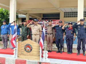 อำเภอหว้านใหญ่ ปล่อยแถวเปิดปฏิบัติการกวาดล้างยาเสพติด “No Drugs No Dealers”